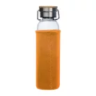 Üveg ivópalack neoprén tokban, 600 ml