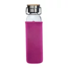Üveg ivópalack neoprén tokban, 600 ml