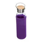 Üveg ivópalack neoprén tokban, 600 ml