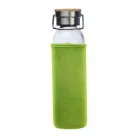 Üveg ivópalack neoprén tokban, 600 ml