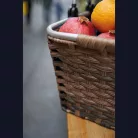 Rattan hatású bevásárlókosár