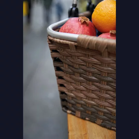 Rattan hatású bevásárlókosár