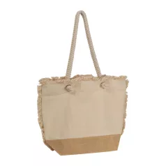 Oeko-Tex ® strandtáska natúr juta aljjal és zsinór