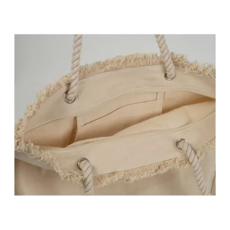 Oeko-Tex ® strandtáska natúr juta aljjal és zsinór