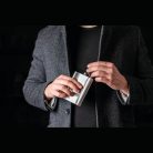 Acél laposüveg, 237 ml