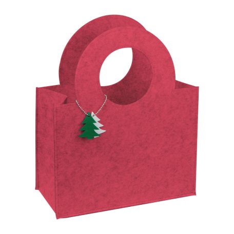 Filc táska, fenyőfa kiegészítővel