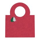 Filc táska, fenyőfa kiegészítővel