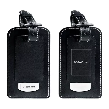 Bőr bőröndcímke tartó