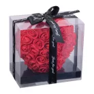 Mű rózsa szív formában