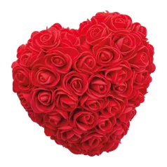 Mű rózsa szív formában