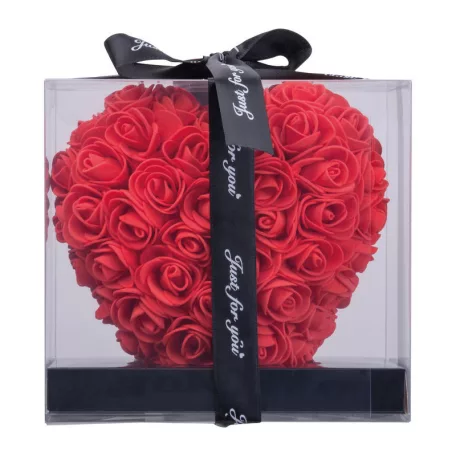 Mű rózsa szív formában