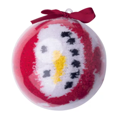 Karácsonyi zokni díszgömbben