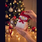 Karácsonyi zokni díszgömbben