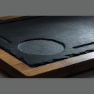 Pala tálca bambusz kerettel