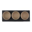 Kis tálkák pala tálcával