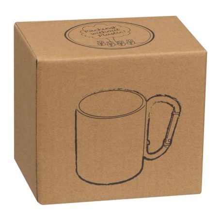 Fém bögre karabinerrel, 200 ml