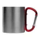 Fém bögre karabinerrel, 200 ml