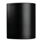 Fekete kerámai bögre színes belsővel