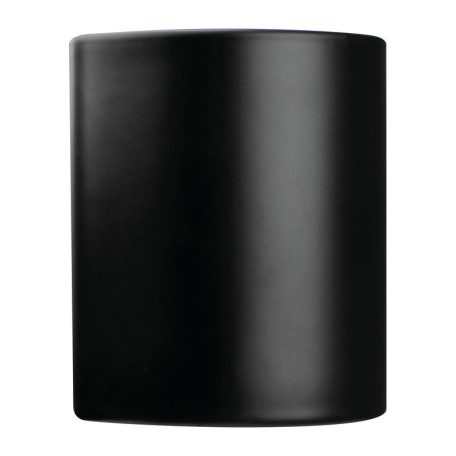 Fekete kerámai bögre színes belsővel