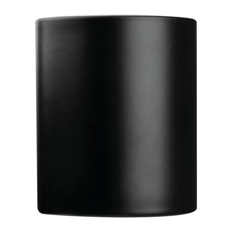 Fekete kerámai bögre színes belsővel