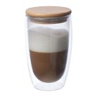 Duplafalú üveg pohár, 500 ml