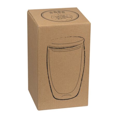 Duplafalú üveg pohár, 500 ml