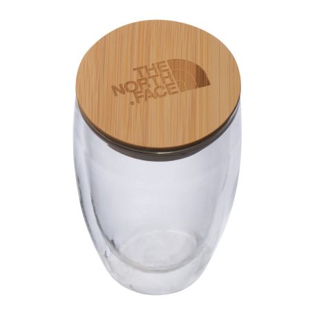 Duplafalú üveg pohár, 500 ml