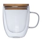 Duplafalú üveg pohár, 350 ml