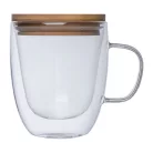 Duplafalú üveg pohár, 350 ml