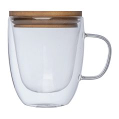 Duplafalú üveg pohár, 350 ml