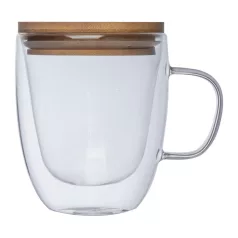 Duplafalú üveg pohár, 350 ml