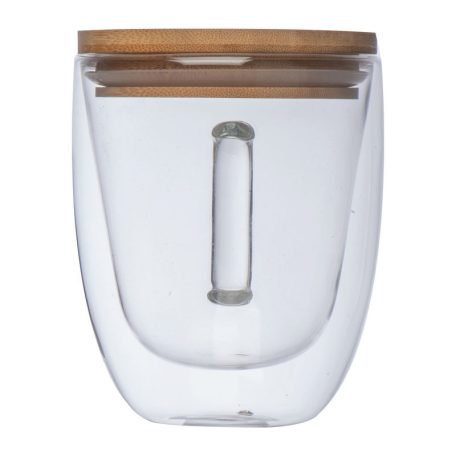 Duplafalú üveg pohár, 350 ml