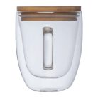 Duplafalú üveg pohár, 350 ml