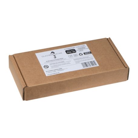 Törhetetlen üveg szívószál, 20 cm