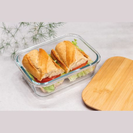 Uzsonnásdoboz bambusz tetővel