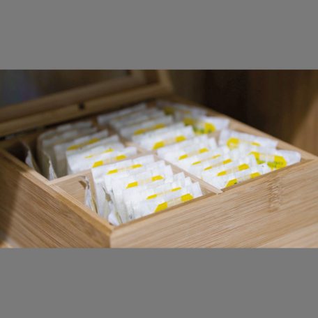 Bambusz teafilter tartó