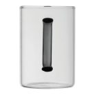 Üveg bögre színes füllel, 250 ml