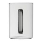 Üveg bögre színes füllel, 250 ml