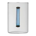 Üveg bögre színes füllel, 250 ml