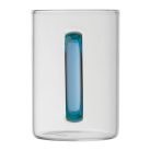 Üveg bögre színes füllel, 250 ml