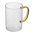 Üveg bögre színes füllel, 250 ml