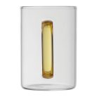 Üveg bögre színes füllel, 250 ml