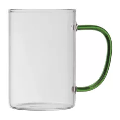Üveg bögre színes füllel, 250 ml