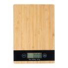 Digitális konyhai mérleg, bambuszból