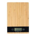 Digitális konyhai mérleg, bambuszból
