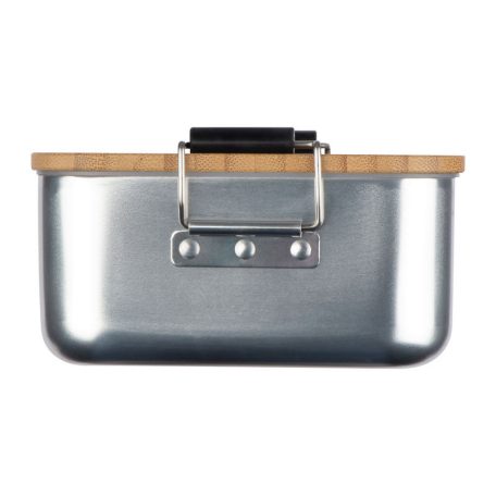 Rozsdamentes acélból készült uzsonnás doboz bambus