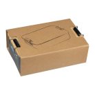 Rozsdamentes acélból készült uzsonnás doboz bambus