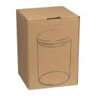 Boroszilikát üvegedény fenyőfa tetővel, 700 ml