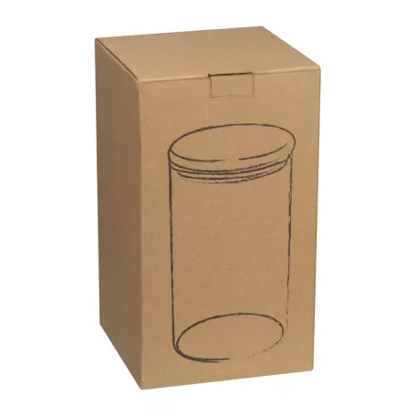 Boroszilikát üvegedény fenyőfa tetővel, 1000 ml