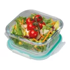 Üveg ételhordó műanyag fedővel, 750 ml